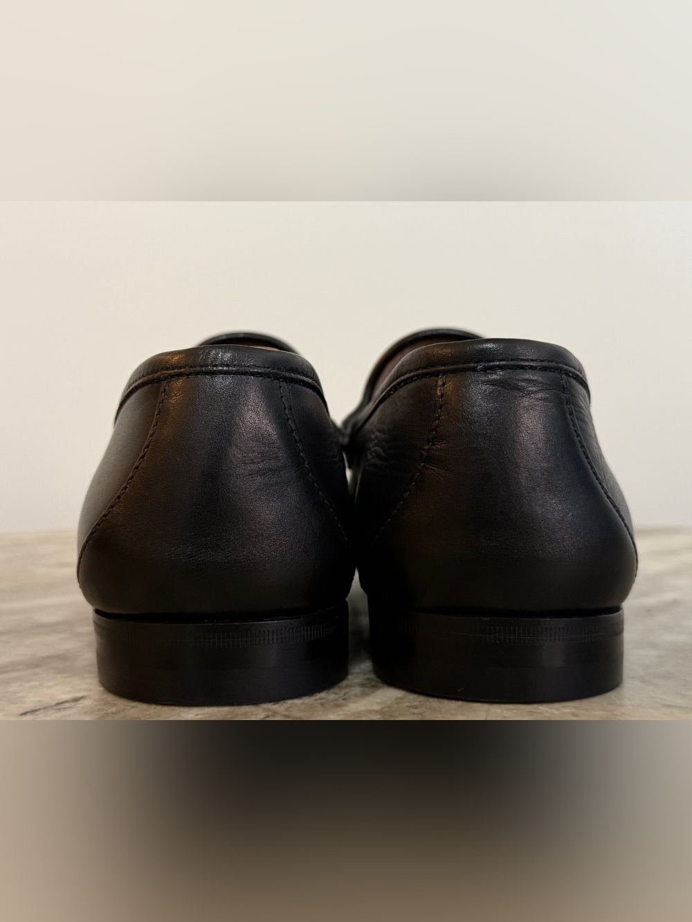 GUCCI 1953 Horsebit Leather Loafer Black Leather 9.5/10 US $1000 Brixton Jordaan - Picture 6 of 9